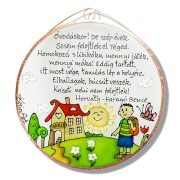 Ballagási ajándék üvegkép óvó néninek 