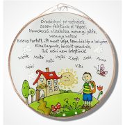 Ballagási ajándék üvegkép óvó néninek 