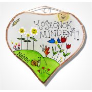 Köszönök mindent! üvegkép