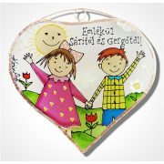 Kinder Glasbild