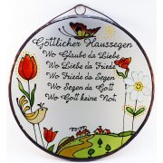 Tulpe Göttlicher Haussegen - Glasbilder, Glasmalerei 