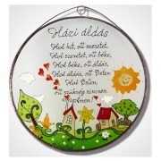 böhmische Häuser Göttlicher Haussegen - Glasbilder, Glasmalerei 
