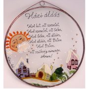 Winterlandschaft Göttlicher Haussegen - Glasbilder, Glasmalerei 