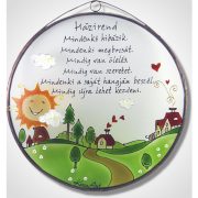   Bauernhof Hausordnung - Glasbilder, Glasmalerei 