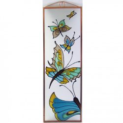 Schmetterlinge Glasbild, Glasmalerei 