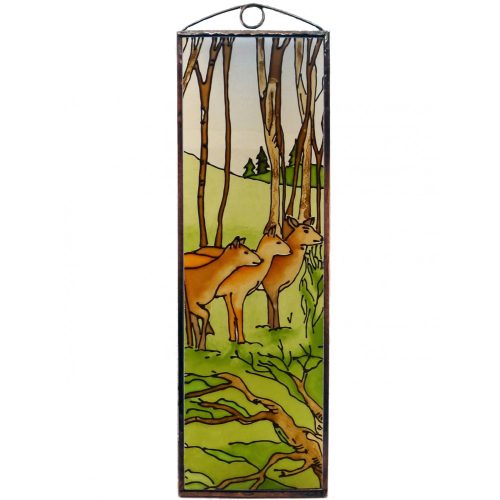 Hirsch Glasbild, Glasmalerei 