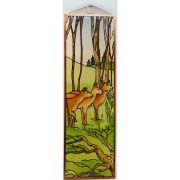 Hirsch Glasbild, Glasmalerei 