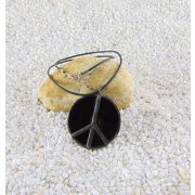 Glasanhänger - Schwarz, rund, 4.5 cm