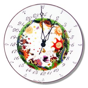 Der Weg der Sonne - 24 Stunden Wanduhr modern Der Weg der Sonne - 24 Stunden Wanduhr modern