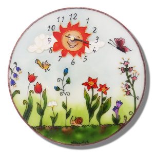 Sommerwiese - Wanduhr modern Sommerwiese - Wanduhr modern