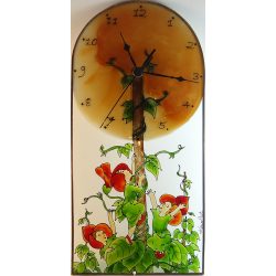 Lauf Blume, Wanduhr modern
