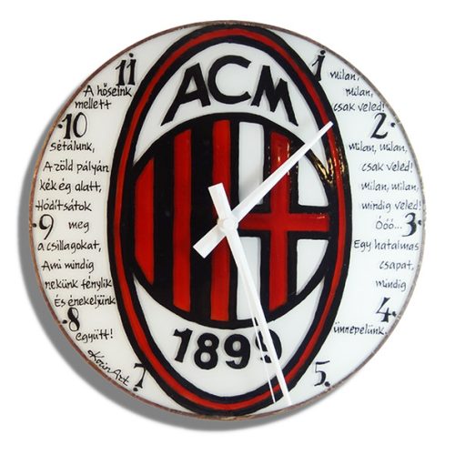 AC Milan Fußballmannschaft Wanduhr modern