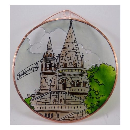 Fischerbastei, Budapest Glasbild, Glasmalerei 