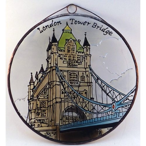 London Tower Bridge üvegkép, üvegfestmény