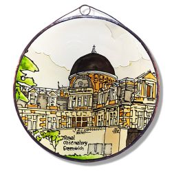   Greenwichi Királyi Obszervatórium üvegkép, üvegfestmény