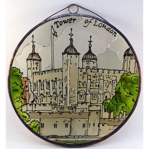 Tower of London üvegkép, üvegfestmény