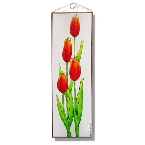 Tulpe Glasbilder, Glasmalerei